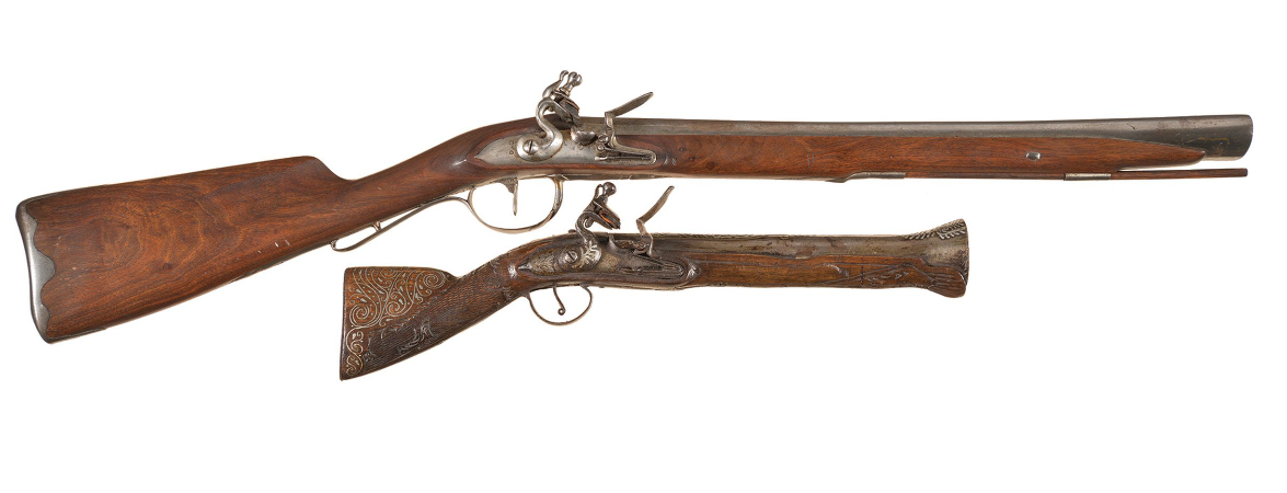 Flintlock Rifle and Pistol