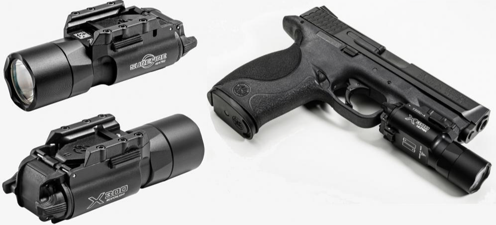 Surefire X300 lights on pistol